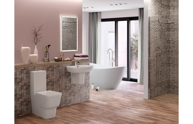 Alure 600x400mm 1TH Basin & Full Pedestal