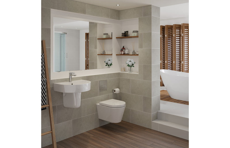 Dania Rimless Wall Hung WC & Soft Close Seat