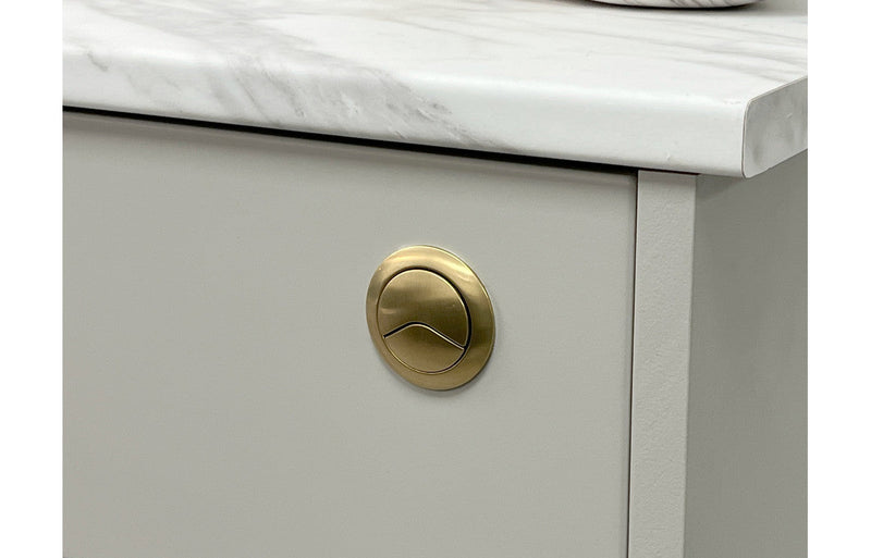 Dual Push Button Cover (Cable) - Brushed Brass