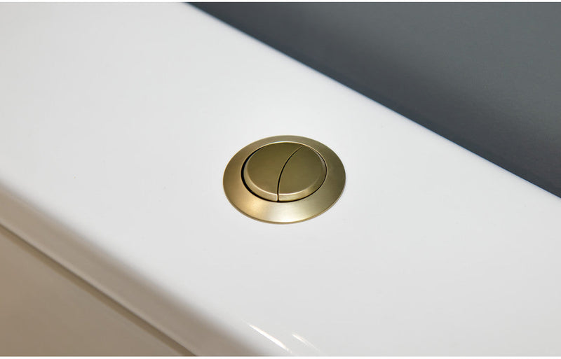 Dual Push Button Cover (Cable) - Brushed Brass