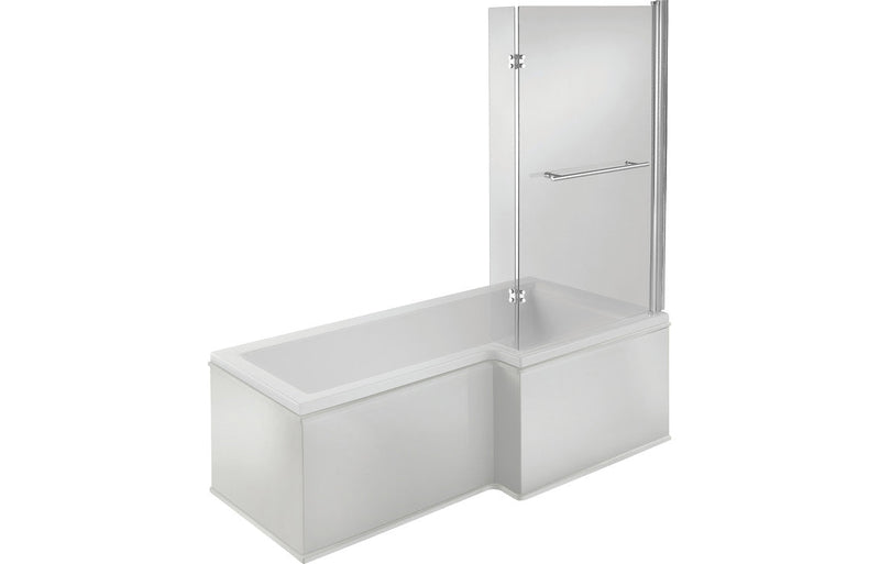 Tuscan L Shape 1700x850x560mm 0TH Shower Bath Pack (RH)