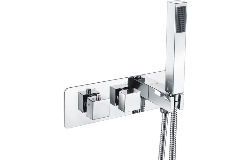 Celestia Thermostatic Two Outlet Shower Valve w/Handset