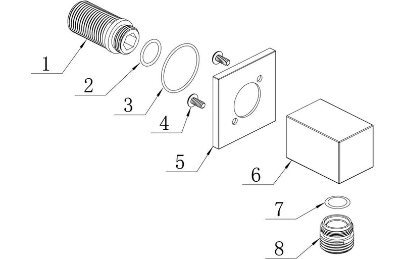 Square Wall Outlet Elbow - Chrome