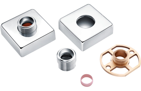 Exposed Shower Valve Fast Fitting Kit Square (Pair)