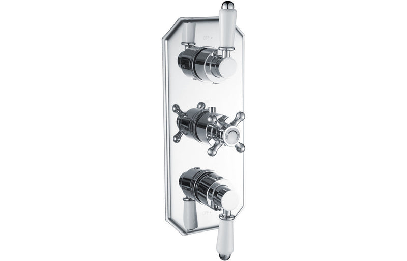 Vega Traditional Lever Thermostatic Two Outlet Shower Valve