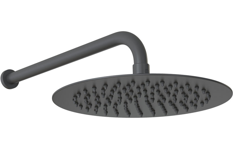 250mm Round Showerhead - Matt Black