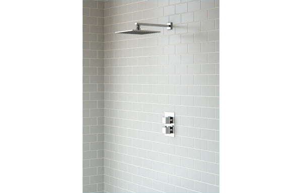 Nebula Shower Pack Two - Single Outlet Twin Shower Valve w/Overhead