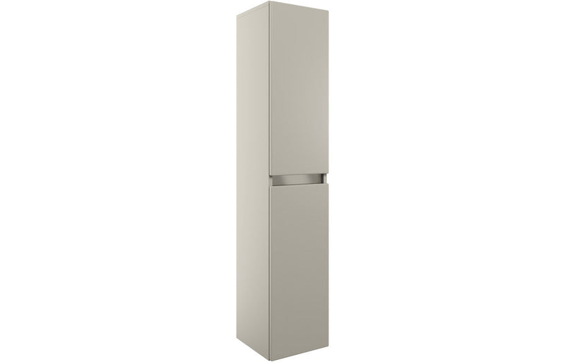 Elysium 300mm 2 Door Wall Hung Tall Unit - Latte