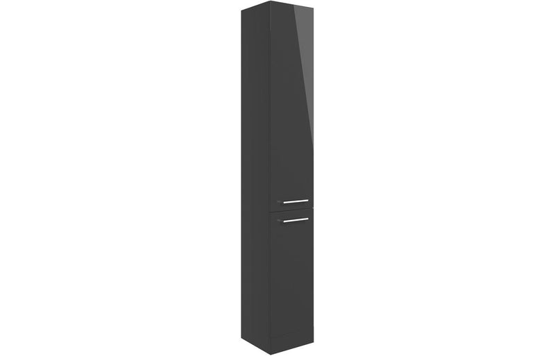 Utopia 350mm Floor Standing 2 Door Tall Unit - Anthracite Gloss