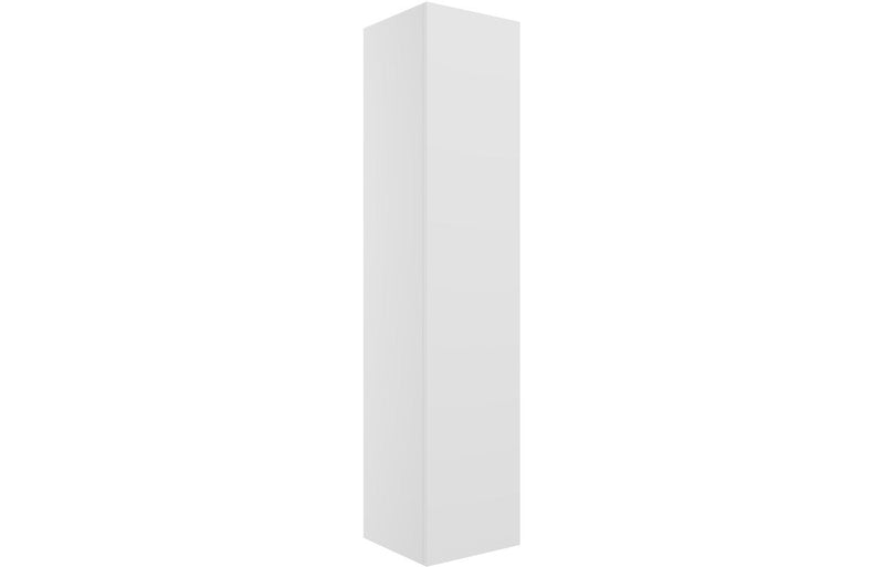 Serenita 350mm Wall Hung 1 Door Tall Unit - Matt White