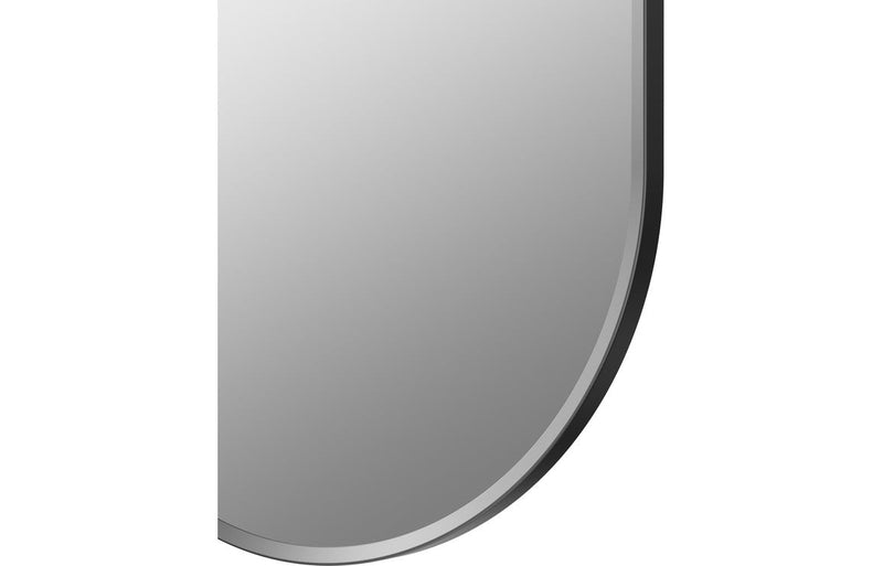 Niko 800x400mm Oblong Mirror - Matt Black