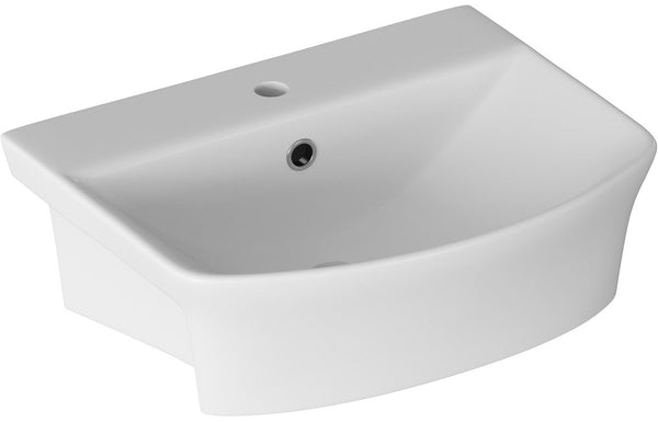 Andre 500x400mm 1TH Semi Recessed Basin