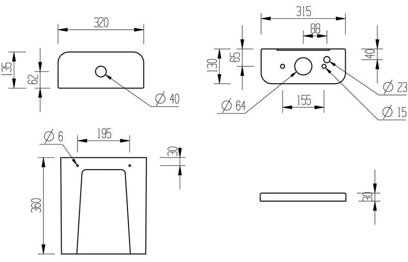 Roma Close Coupled Open Back WC & Soft Close Seat