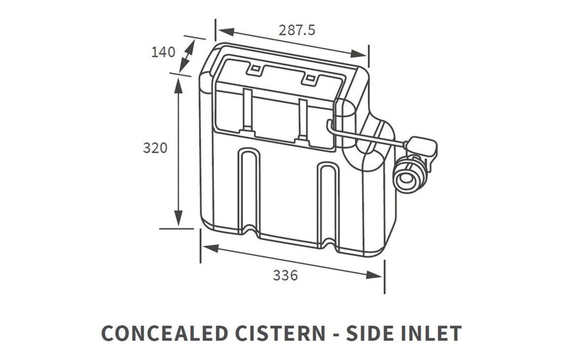 Concealed Cistern (Bottom Inlet)