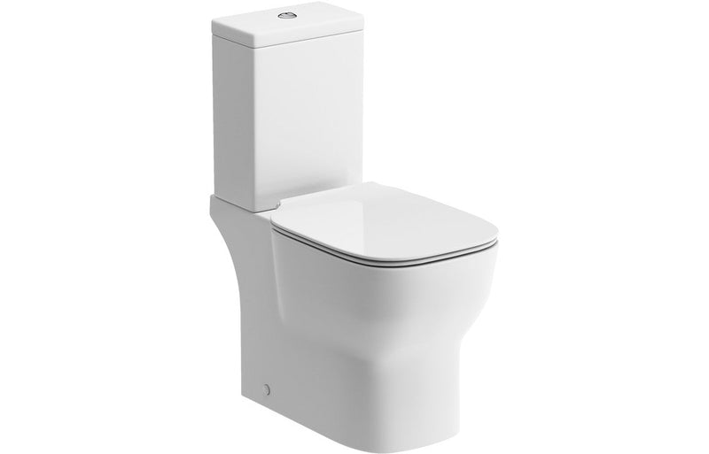 Hamilton Close Coupled Open Back WC & Soft Close Seat