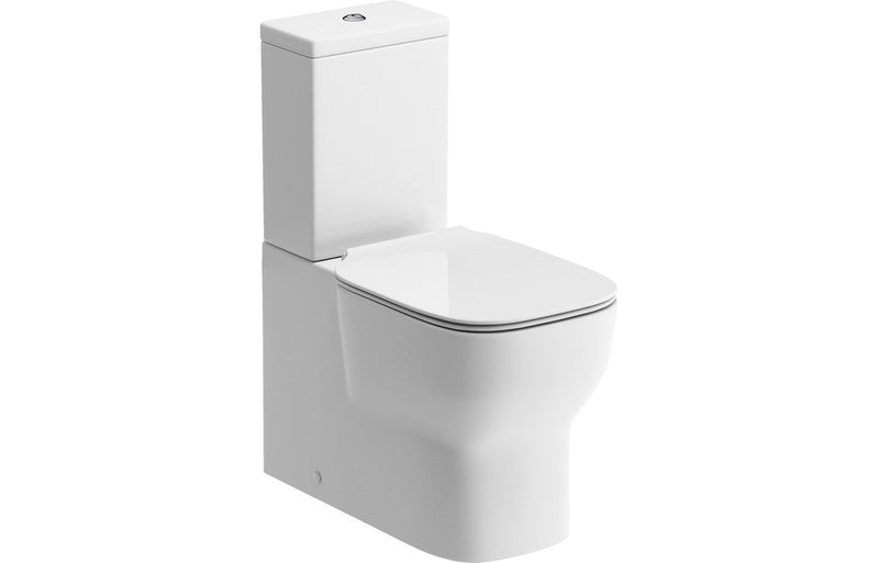 Hamilton Slim Square Soft Close Toilet Seat - White