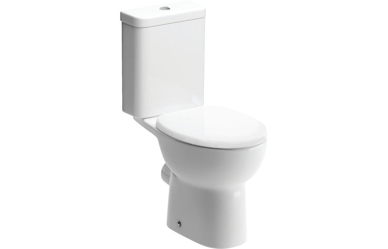 Roma Close Coupled Open Back WC & Soft Close Seat