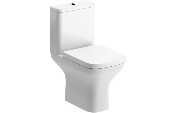 Agarwood Short Projection Close Coupled Open Back WC & Wrapover Soft Close Seat