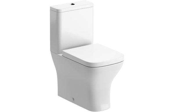 Agarwood Short Projection Close Coupled Fully Shrouded WC & Wrapover Soft Close Seat