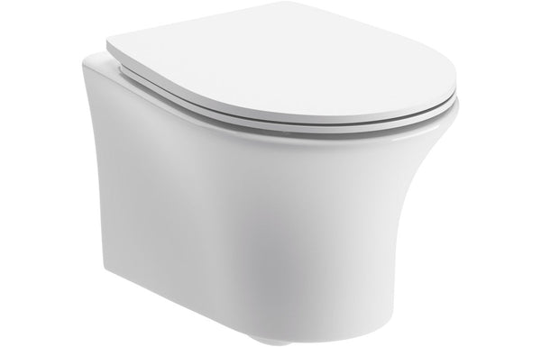 Andre Rimless Wall Hung WC & Soft Close Seat