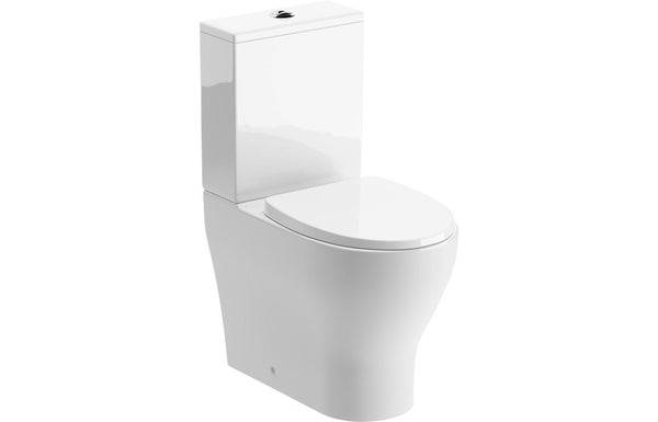 Sofia Rimless Short Projection Close Coupled Fully Shrouded WC & Soft Close Seat