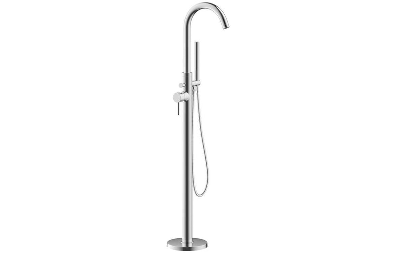 Belleria Floor Standing Bath/Shower Mixer - Chrome