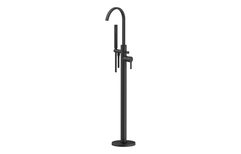 Evolve Floor Standing Bath/Shower Mixer - Matt Black