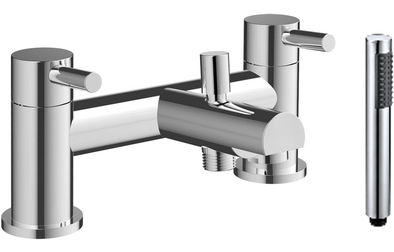 Lucy Bath/Shower Mixer & Bracket - Chrome