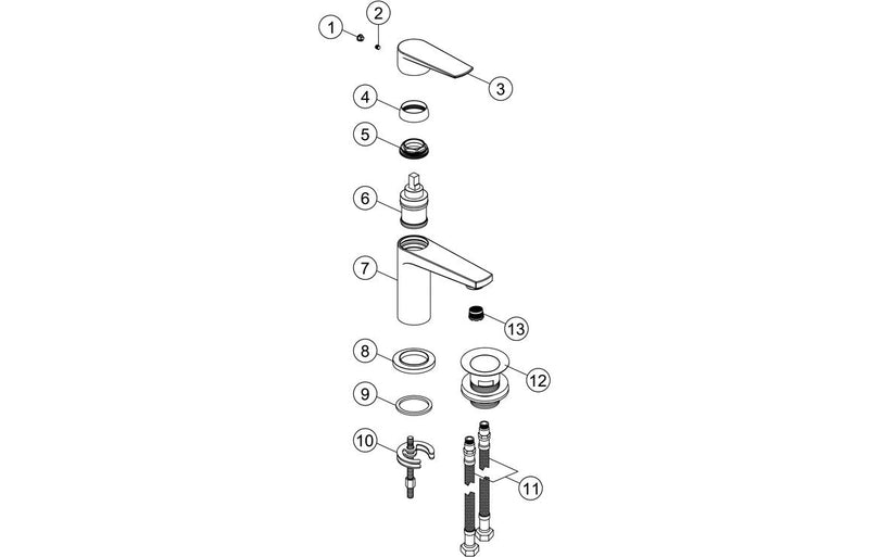 Gavino Basin Mixer - Chrome