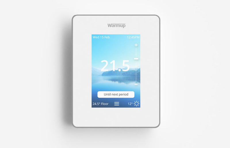 Warmup 6iE Smart Wi-Fi Thermostat - Bright Porcelain