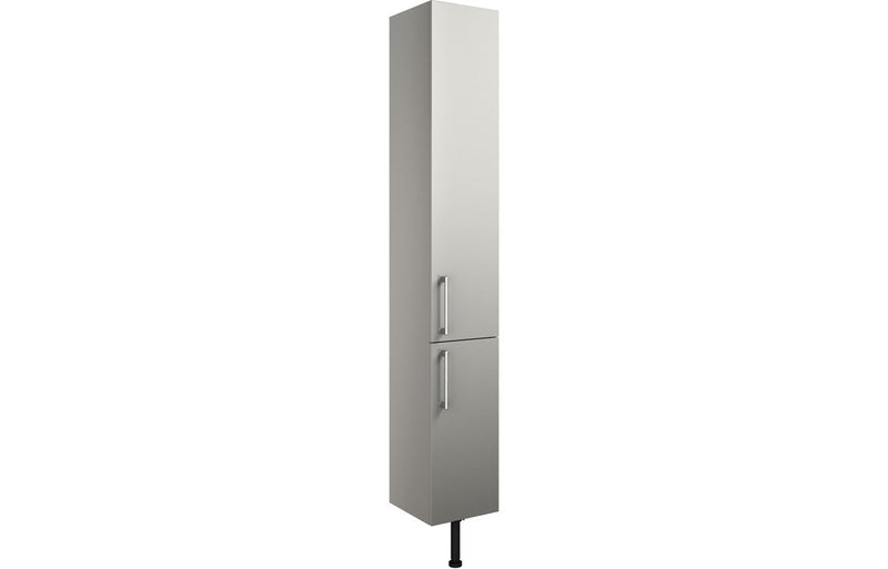 Aria 300mm 2 Door Tall Unit - Light Grey Gloss