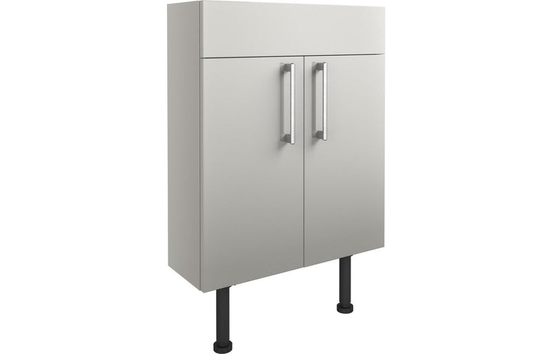 Aria 600mm Slim Basin Unit - Light Grey Gloss