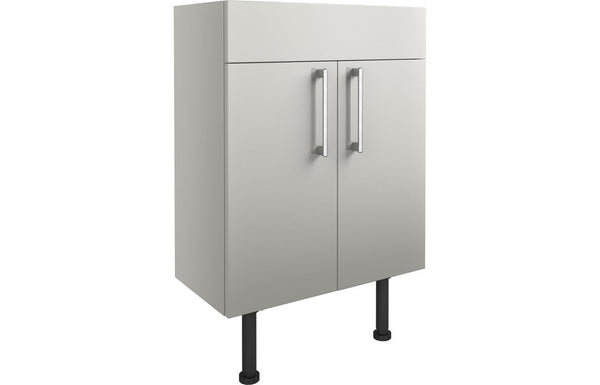 Aria 600mm Basin Unit - Light Grey Gloss