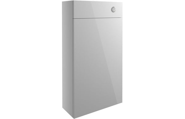 Aria 500mm Slim WC Unit - Light Grey Gloss