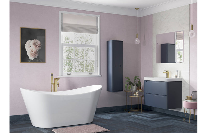 Harmony 800mm 2 Door Floor Standing Basin Unit - Matt Indigo