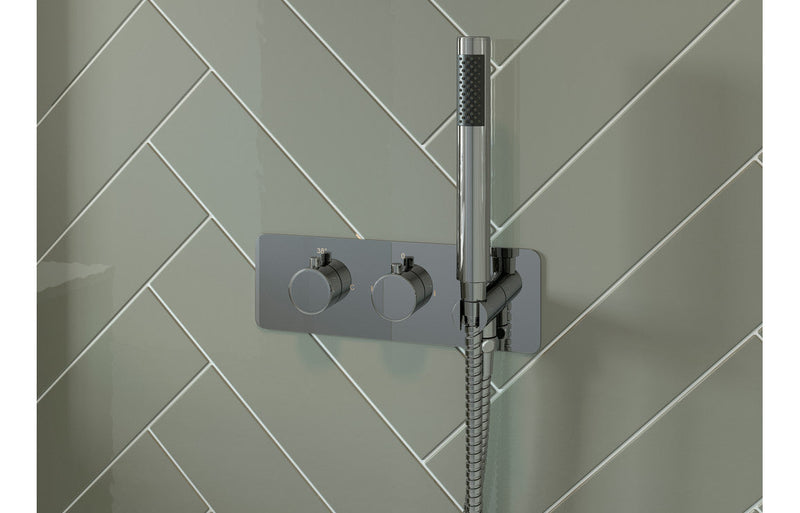 Galaxia Thermostatic Two Outlet Shower Valve w/Handset