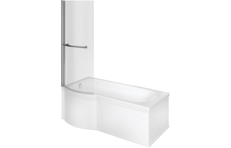 Europa P Shape SUPERCAST 1700x850x560mm 0TH Bath w/Legs (LH)