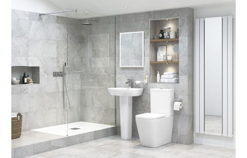 Emilia 600x400mm 1TH Basin & Semi Pedestal