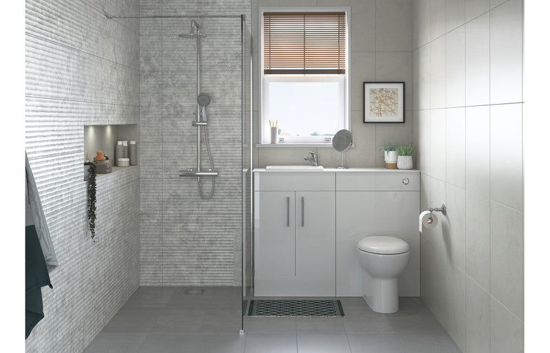 Roma Close Coupled Open Back WC & Soft Close Seat