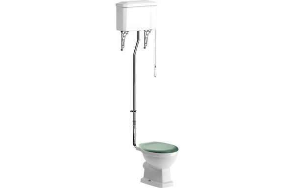 York High Level WC & Sage Green Soft Close Seat